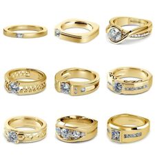 Delicate Women Men Fashion Cubic Zircon Ring Party Wedding Jewelry Rings Sz 5-12