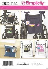 Simplicity 2822 Organizer Accessories for Wheelchair, Walker, Recliner UNCUT