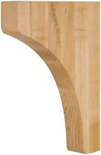 Hardware Resources CORZ-5 Minimalist Plain Wood Corbel - 11H x - Natural Alder - Toronto - Canada"