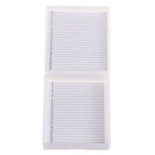 Plastic Microscope Glass Slide Box 25pcs Biological Slices Storage Case Hol-DC