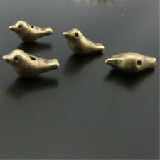 Vintage Bronze Bird Shaped Alloy Beads Jewelry Findings Accessories 16x6mm 18PCS