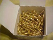 Qty of 100 #8 x 1 Brass Wood Screws Flat Head Phillips Drive Ships free - Cincinnati - US"