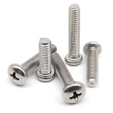 M2 M2.5 M3 M4 M5 M6 M8 304 A2 Stainless Steel Cross Phillips Pan Head Bolt Screw - CN