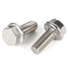 25 PCS M8 X 20Mm Flanged Hex Head Bolts Flange Hexagon Screws, Stainless Steel A - Denver - US