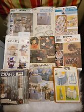 Sewing Patterns Lot Home Decor Baby Items Chair Cushions Christmas Placemats L10