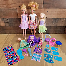 Lot Of 6 Assorted Barbie And Other Dolls And Play Accessories 26 Items Total