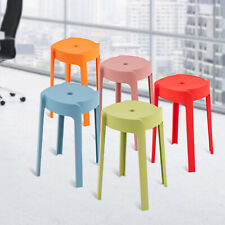 Plastic Stool Adult Thickened Bench Home Living Room Stacking Dining Table New - Mumbai - India