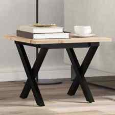 Coffee Table X-Frame 40x40x35 cm Solid Wood Pine and Cast Iron