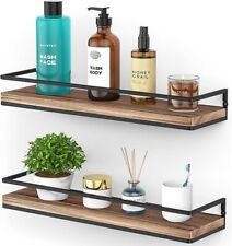 Meangood Floating Shelves Wall Mounted Set of 2, Rustic Wood Wall Storage - Toronto - Canada