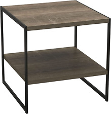 Square Wooden Side Table/End Table with Storage Shelf Ashwood - Toronto - Canada