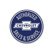 Authorized Chevy Sales and Service Car Aluminum Sign Chevrolet Automotive Plaque