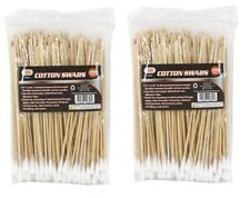 400 IIT 6 INDUSTRIAL BAMBOO HANDLE COTTON SWABS TIPS DETAILING CLEANING Q GUN"