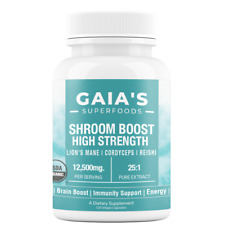 Shroom Boost | Energy + Focus | 120 Capsules | 2 Month Supply | 100% Organic - Toronto - Canada