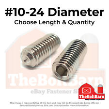 #10-24 Stainless Steel Cup Point Allen Socket Set Screw (Choose Length & Qty) - US