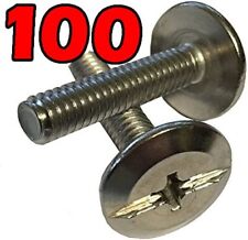 Qty. 100 Stainless 8-18 Hurricane Bolts Sidewalk Bolts 1/4 - 20 x 1/2 inch - Melbourne - US