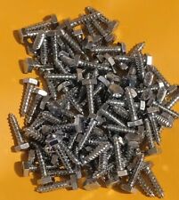 (100) - 1/4 x 1" Lag Bolts Hex Head Steel Zinc Heavy Duty Wood Screws - Martinsville - US"