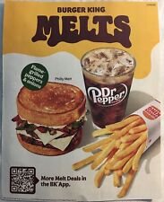 20 BURGER KING COUPONS. 1 SHEET. BK Restaurant. Whopper. Fast Food NEW - 8/25/24