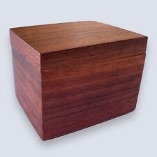 Vintage Mid Century Modern Jewelry Trinket Box Minimalist Teak Walnut - Toronto - Canada