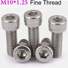 M10 x 1.25 Fine Thread Stainless Steel Socket Head Cap Screws Allen Hex Bolts - 宝安区 - CN