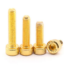 Titanium Plated Gold M2 M2.5 M3 M4 M5 Socket Cap Head Screw Allen Bolt Hex Drive - CN