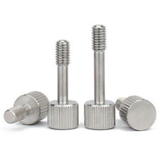 304 Stainless Steel Thumb Screw Knurled Flat Head With Waisted Shank M3 M4 M5 M6 - CN