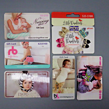Expectant Mother - Baby Shower - Newborn - Assorted Gift Cards Lot Totaling $285