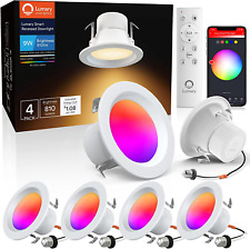 Smart Recessed Lighting 4 Inch Retrofit, Smart Wifi Recessed Lights Color Changi - Bell Gardens - US