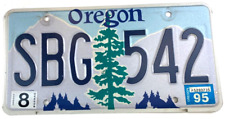 Vintage 1995 Oregon Auto License Plate Tag Garage Auto Wall Decor Collectors