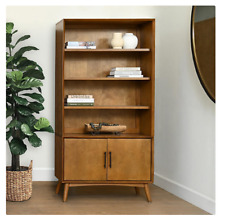 Ashfield Mid-Century Bookcase, Light Brown - Mumbai - India