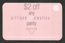 TARGET Gilligan & O'Malley Panty ( 2005 ) Rewards / Loyalty Card ( $0 ) - RARE