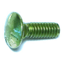 1/4-20 x 3/4" Green Rinsed Zinc Grade 5 Carriage Bolts (355 pcs.) - Portage - US"