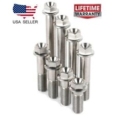 Titanium M12 Bolts Hex Flange Head 30,40,50,60,70,80,90 mm X 1.25/1.50/1.75 mm - Irvine - US