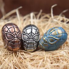 Character Superhero Spider Helmet Brass Paracord Bead DIY Accessories