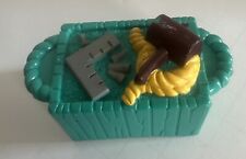 Fisher Price Little People Construction Bench table tools workstation green 3x1”