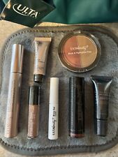 NEW Ulta Beauty 9 Piece Makeup Skincare Gift Set With Green Cosmetic Bag