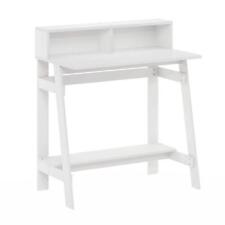 Furinno Computer Desks 32 Rectangular w/ Hutch Minimalist Shelves Storage White - Toronto - Canada"