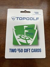 $100 TOP GOLF GIFT CARD (2) $50 CARDS FREE SHIPPING! TOPGOLF