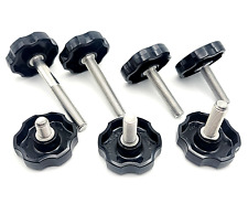 5/16-24 Thumb Screw Bolts Fine Thread Round Plastic Clamping Knob Stainless 2/4 - Irvine - US"