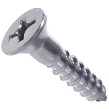 #12 x 2 Phillips Flat Head Wood Screws 316 Marine Stainless Steel Qty 25 - West Hempstead - US"