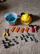 Disney Junior Construction Handy Helper Tool Bucket Hard Hat Bucket Playset