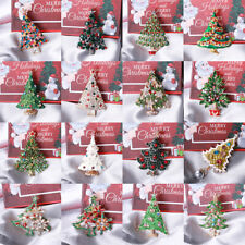 Rhinestone Christmas Tree Bracelet Fashion Versatile Christmas Jewelry Pin