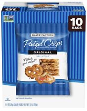 Snack Factory Pretzel Crisps 10 Count 1 Ounce Snack Bags Lunch Tasty Food Chip