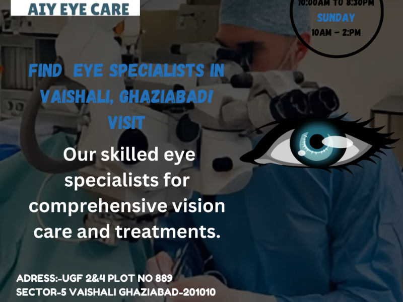 See Clearly Again: Expert Eye Specialist in Vaishali Ghaziabad at AIY Eye Care