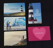 Land's End 5 Outdoors Heart Assorted Gift Card Lot NO $ Value Collectible Only