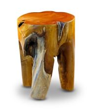 Side Table Wood Root Wood Teakwood Table Flowers Stool Solid Natural round New