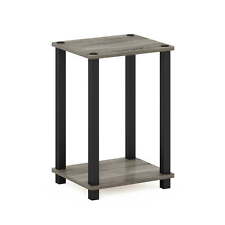 Simplistic End Table, Small, French Oak/Black - US