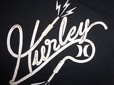 Hurley Clothing & Surf Brand Music Cable Black Graphic Print T Shirt - M