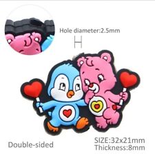 1 pc. Pink Care Bear Cartoon Silicone Focal Bead, Beadable accessories