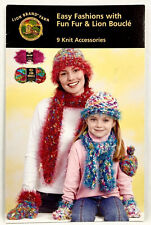 2004 Lion Brand Easy Fashions Knit Accessories Pattern Booklet 9 Designs 11309