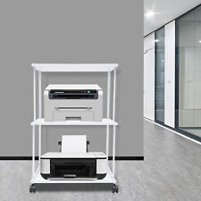 Modern Movable 3-Tier Laptop Printer Small Cart Rolling Stand Office Table White - Toronto - Canada